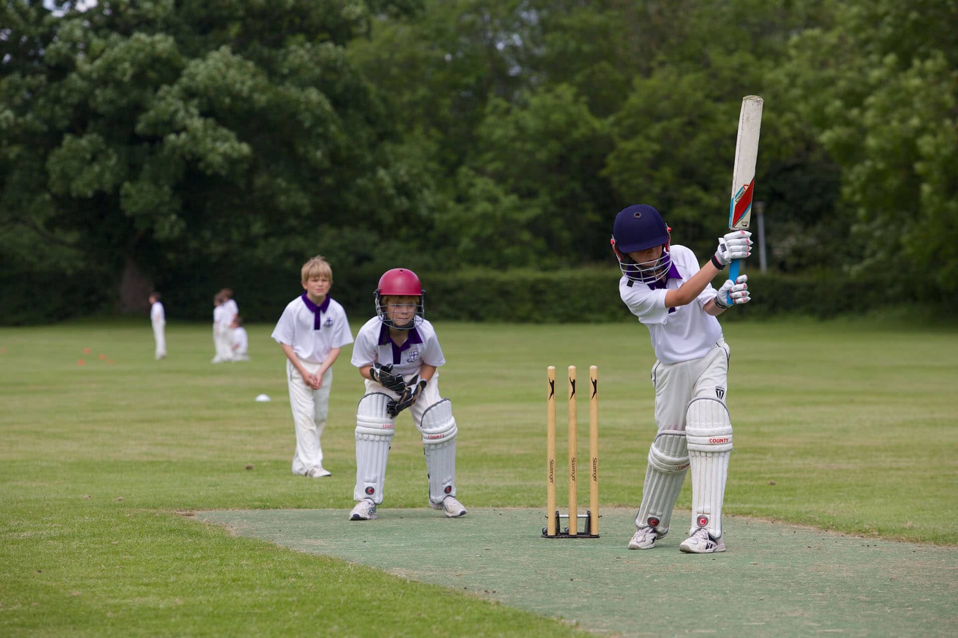 Junior cricketers at NSCC